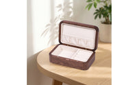 Jewelry Box with Hinged Lid Walnut Wood Wooden Jewelry Box Classic for Desktop