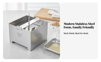 Food-Grade Stainless Steel Tofu Mold Long-Lasting Homemade Tofu Creator without Paneer Press Mold Easy to Use for Vegetarians, Home Cooks, Health Enthusiasts, Meal Planning