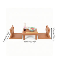Miniature Low Table Smooth Dollhouse Table Lightweight Ornament for Hobbyists, Collectors