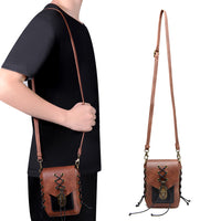 GEARDUKE Medieval Steampunk Retro Women's Small Crossbody Bag with Contrast Color