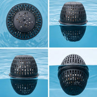 Ventilated Floating Filter Ball Compact Pool Purifier with Filter Media Lightweight Reusable