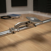 Percussion Pad Tray Clamp Music Equipment Silver