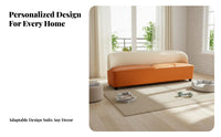 Deep-Seat Lounge Sofa Modern Minimalist Design Dual-Color Loveseat Abrasion-Resistant-Resistant High-Resilience Padding