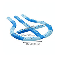 Interlocking Balance Track Modular Balance Beam with Textured Surface Safe Sensory Path Long-Lasting for Playroom, Preschool