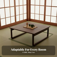 Foldable Lap Tray Japanese and Aesthetics Low Table Space-Saving Design Adaptable for Adults, Kids, Bay Bay, Small Areas