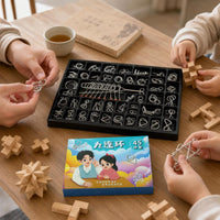 24-Piece Interlocking Puzzle Set Brain Teaser Toy for Kids and Adults