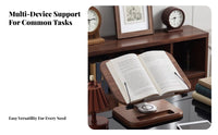 Adjustable Wooden Bookrest Multi-Functional Adjustable perusing Tray Handshandscomplimentary