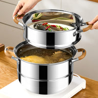 Hongjunda 304 Stainless Steel Steamer Pot