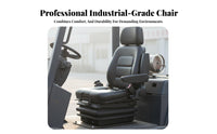 Forklift Shock-Absorbing Seat Shock Absorbing Adjustable Bulldozer Seat Molded Foam Cushion for Construction Workers, Farms, Warehouses