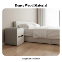 Narrow 2-Drawer End Table Space-Saving Design Narrow Storage Cabinet for Hallway