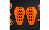 Perforated Motorcycle Protective Pad Set Ventilated Motorcycle Pads with Ventilation Breathable Impact-Resistant for Motorcyclists, Riders, Commuters, Riding Gear