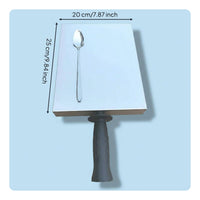Commercial Grade Meat Paste Scraper Board Easy Release Handled Meat Slice Tool Rustproof Meatball Forming Tool Ergonomic Handle for Chefs, Restaurant