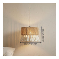 Bohemian Tassel Hanging Light Retro Design Boho Bell Hanging Lamp for Restaurant