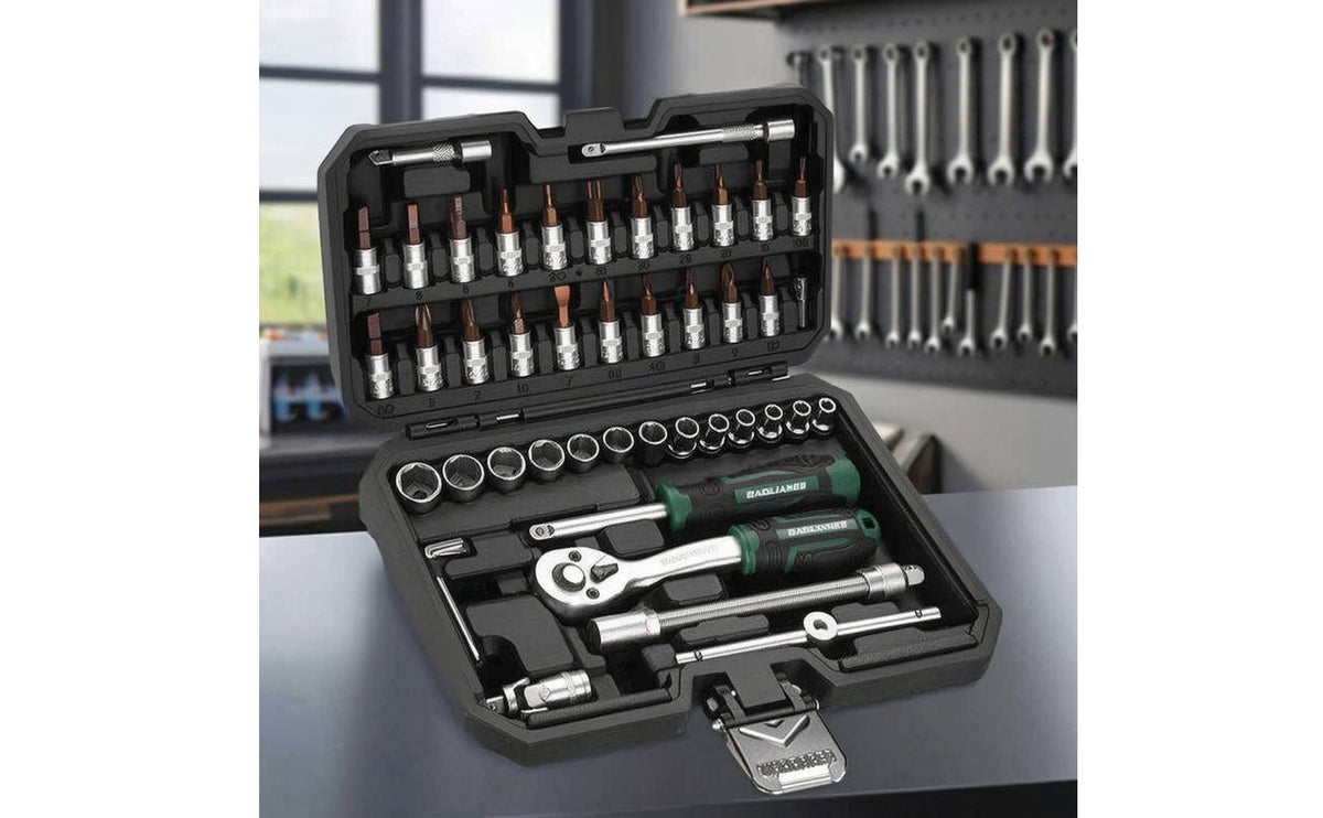 Mechanic Tool Set Alloy Steel Socket Wrench Set Resistant Tools for Mechanics, Vehicle Owners, Garage, Workshop, Roadside Emergency