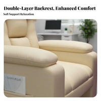Lazy Sofa Thickly Padded Ergonomic Recliner Chair with Adjustable Backrest Footrest and Swivel Function Suitable for Home Office Student Dormitory Gaming Room Living Room