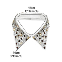 Detachable Collar Rhinestone Accessory Versatile for Sweaters, Dresses, Women