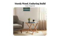 Foldable wingedTop Table Lightweight Accent Furniture Easy Assembly