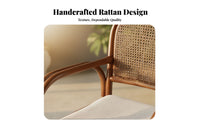 Sfromheast Asian design Low silhouette Woven Chair Natural Design Lowsilhouette Cane Lounger space-saving Size Indoor Furniture Lightweight and Sturdy for Tea Lovers, Home Decor aficionados, Readers, Living Room, book corner Corner, Bedroom, Balcony
