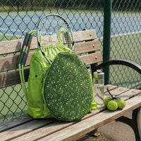 Portable Racket Backpack Sturdy Backpack with Racket Compartment Sturdy Sling Bag with Mesh Side Pocket Compact for Players, Athletes, Training