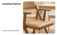 Padded Folding Chair Foldable Design Padded Occasion Chair Ergonomic Backrest No Assembly Required for Students