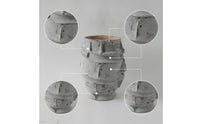 Decorative Vase Rustic Ceramic Vase Irregular Shape for Entryway, Dining Room