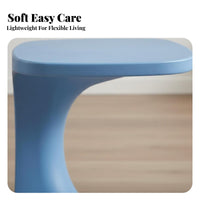 S-Shaped End Table Nordic Design S-Shaped Accent Table Creative Shape for Office