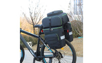 Reflective Strips 3 in 1 Bike Pannier Set Water Repellent Detachable Bike Rear Rack Bag Convertible Bike Backpack Pannier for Commuting