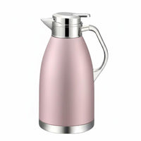 Stainless Steel Thermal Carafe Jug Double-Walled Hot Water Dispenser Pot Anti-Scald Thermal Carafe for Home