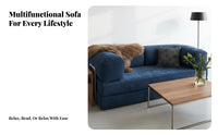 Removable and cleanable Cover configurable Corduroy Sofa Small Space space-efficient Living Room Furniture Retro Design Home Seating Wabi-Sabi Aesthetic for Apartment Dwellers, Young Adults, Students, Lounge Area, Bedroom