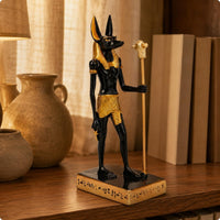 Anubis Figurine Upright Anubis Statue Collectible for Desktop