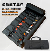 Multi-function Repair Tool Roll-up Bag with 21 Pockets - Oxford Cloth