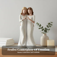 Mother Daughter Statue Sentimental Gift Mother and Daughters Statue for Tabletop