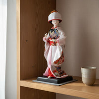 Japanese Geisha Figurine Traditional Craft House Decoration Meticulous Details