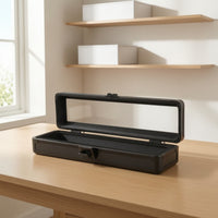 Hard Case with Display Lid Shielded Instrument Storage Box Sturdy Tool Organizer for Collectors