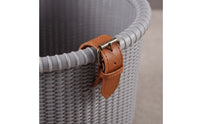 Rattan-Style Front Bike Basket Handlebar-Mount Woven Bike Basket Adjustable Strap-on for Children, Toddlers, Balance Bikes