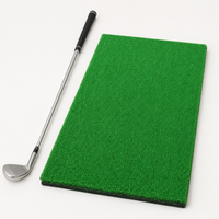 Golf Practice Mat, 30cm, Shot Mat, For Practice, Artificial Turf, Rubber Base, Portable
