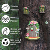 Resin Fairy Mailbox Ornament for Garden and Landscape