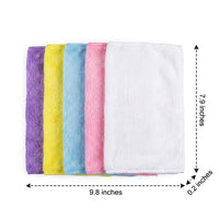 Oil Resistant Dishcloth and Low Lint Dishcloth for Washing Up, Wood Fiber Textured Dishcloths, Highly Absorbent Reusable Kitchen Cleaning Cloth