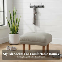 Curved Seat Four-Legged Stool Multi-Purpose Footrest Space-Saving for Homeowners