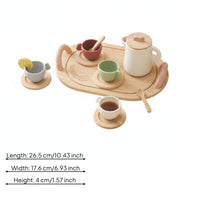 Easy Grip Handle Kids Afternoon Tea Set Unbreakable Silicone Tea Party Set Polished Polished Edges
