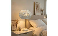 Flower Lamp with Rose Lampshade Soft Glow Bedside Lamp Decorative Night Light Tabletop for Bedroom