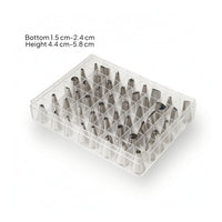 48 Pieces Piping Tip Set with Storage Case Organized Cake Decorating Kit