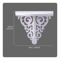 Scrollwork Display Shelf Cutout Design Home Decor Lightweight for Entryway