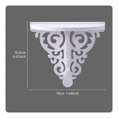 Scrollwork Display Shelf Cutout Design Home Decor Lightweight for Entryway