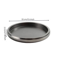 Plate Stackable Stainless Steel Plate Easy-to-Clean Hot Pot Dish for Restaurants, Kitchen