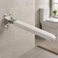 Wall Mounted Toilet Grab Bar Space Saving Folding Toilet Handrail for Elderly