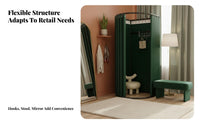 Easy Assembly Portable Fitting Room Long-Lasting Mobile Changing Booth Heavy Duty Frame Freestanding Dressing Room Spacious Interior for Clothing Shop Owners, Event Organizers, Shopping Malls, Trade Shows, Outdoor Markets, Photo Studio