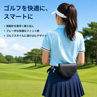Golf Pouch, Rangefinder Case, PU Material, Customizable, Magnetic Storage