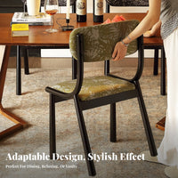 Armless Side Chair Vintage Look Elbow Chair signature look adaptable Use for Homeowners, Restaurant Owners, Bedroom, Home Office