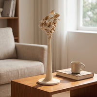 Textured Sculptural Candle Holder Wabi-Sabi Tabletop Candle Holder Modern Candlestick Stand Elegant for Art Collectors, Shelf